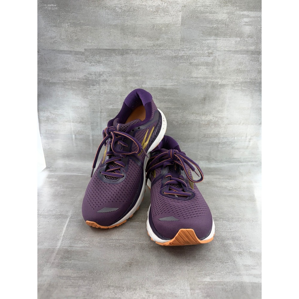 Brooks Adrenaline GTS 20 Women Purple Gold Running Shoes 1202961B503 Size 8.5B